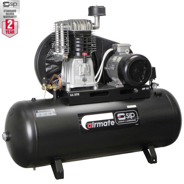 SIP TN10/270 270ltr Belt Drive Compressor 06587