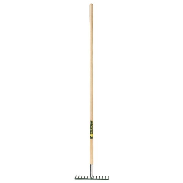 Bulldog Garden Rake 60" - 12 Tooth - Straight Ash Handle