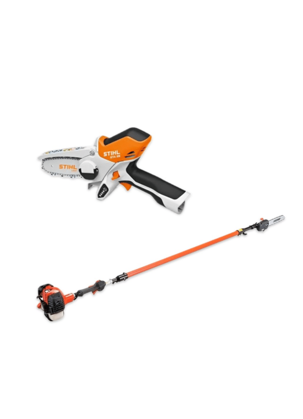 DUO HIRE- STIHL GTA 26 CORDLESS GARDEN PRUNER AND Echo PPT-2620ES Pruner