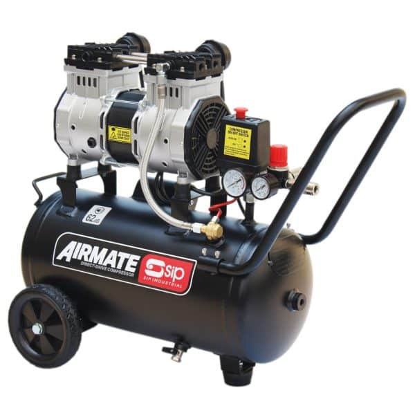 SIP DD 2hp 24ltr Low Noise Oil-Free Compressor 05478